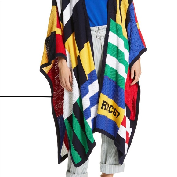 Polo Ralph Lauren Jackets & Blazers - Polo Ralf Lauren Signal Flag Ruana / Poncho